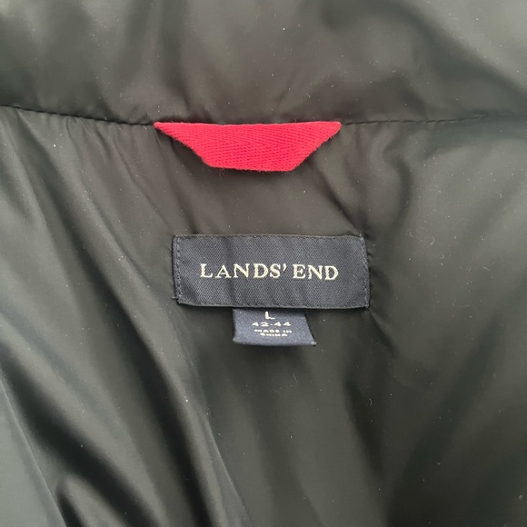 Mens Lands End Down jacket Large, superior quality, great preowned condition - Picture 2 of 11